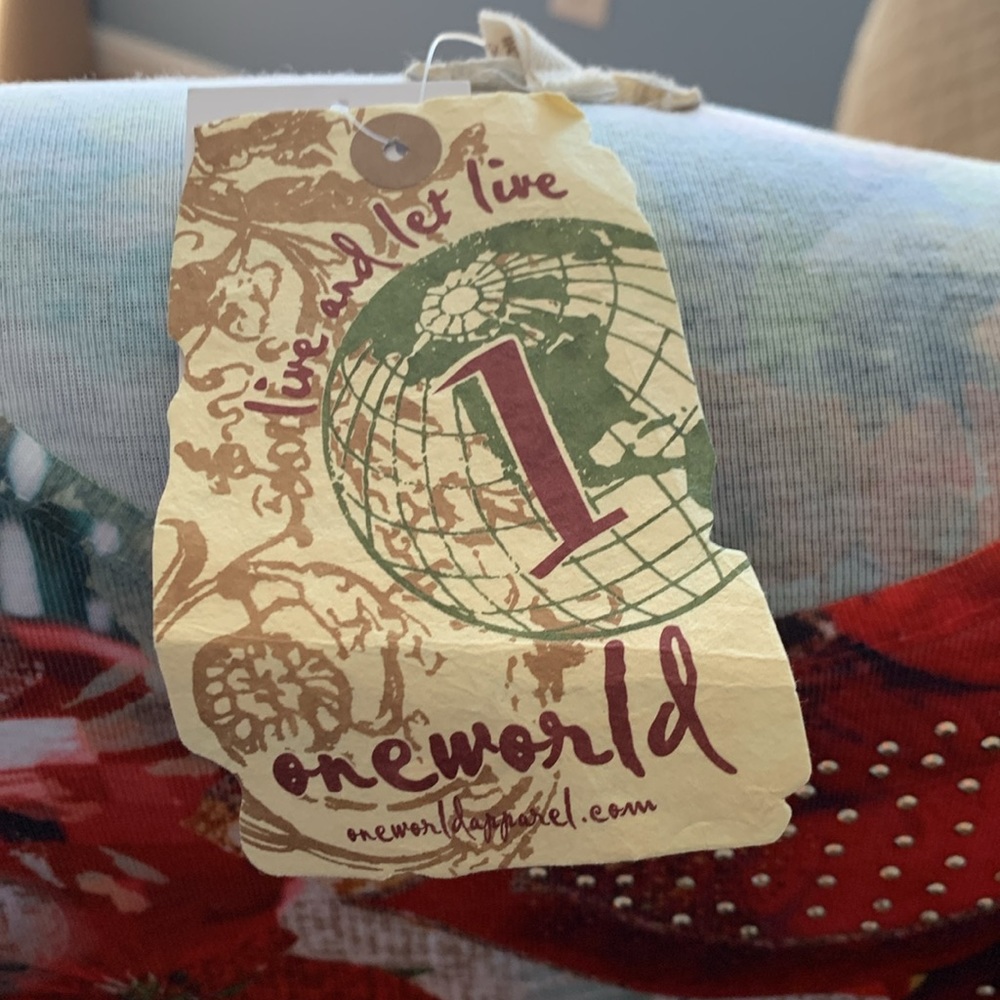 Ladies Holiday Shirt 2XL by One World - Picture 3 of 4